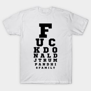 President Donald J Trump Eye Test Chart T-Shirt